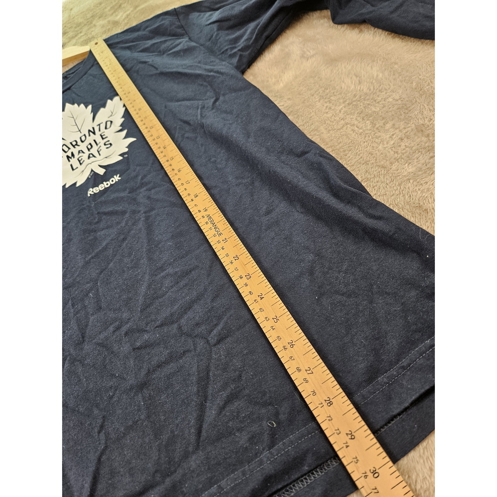 Reebok Long-sleeve T-shirt Toronto Maple Leafs Logo 100% Cotton Men's Size L - Picture 7 of 10